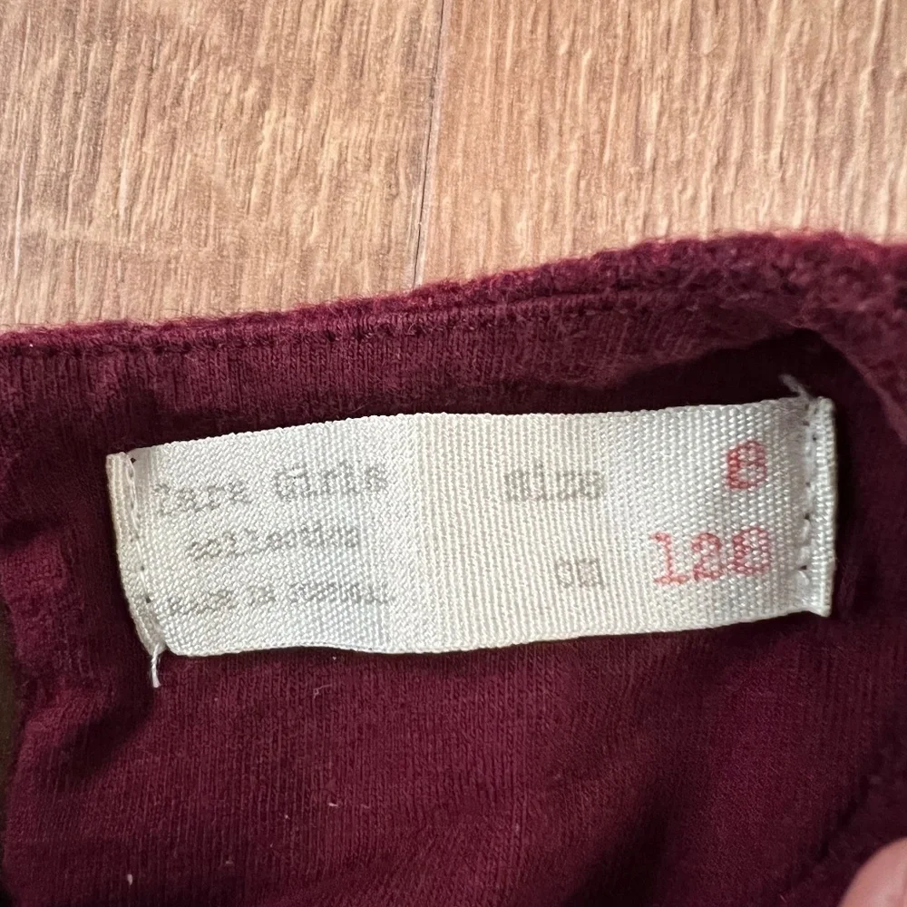 Zara Maroon Sweater Dress with Beads Sz S